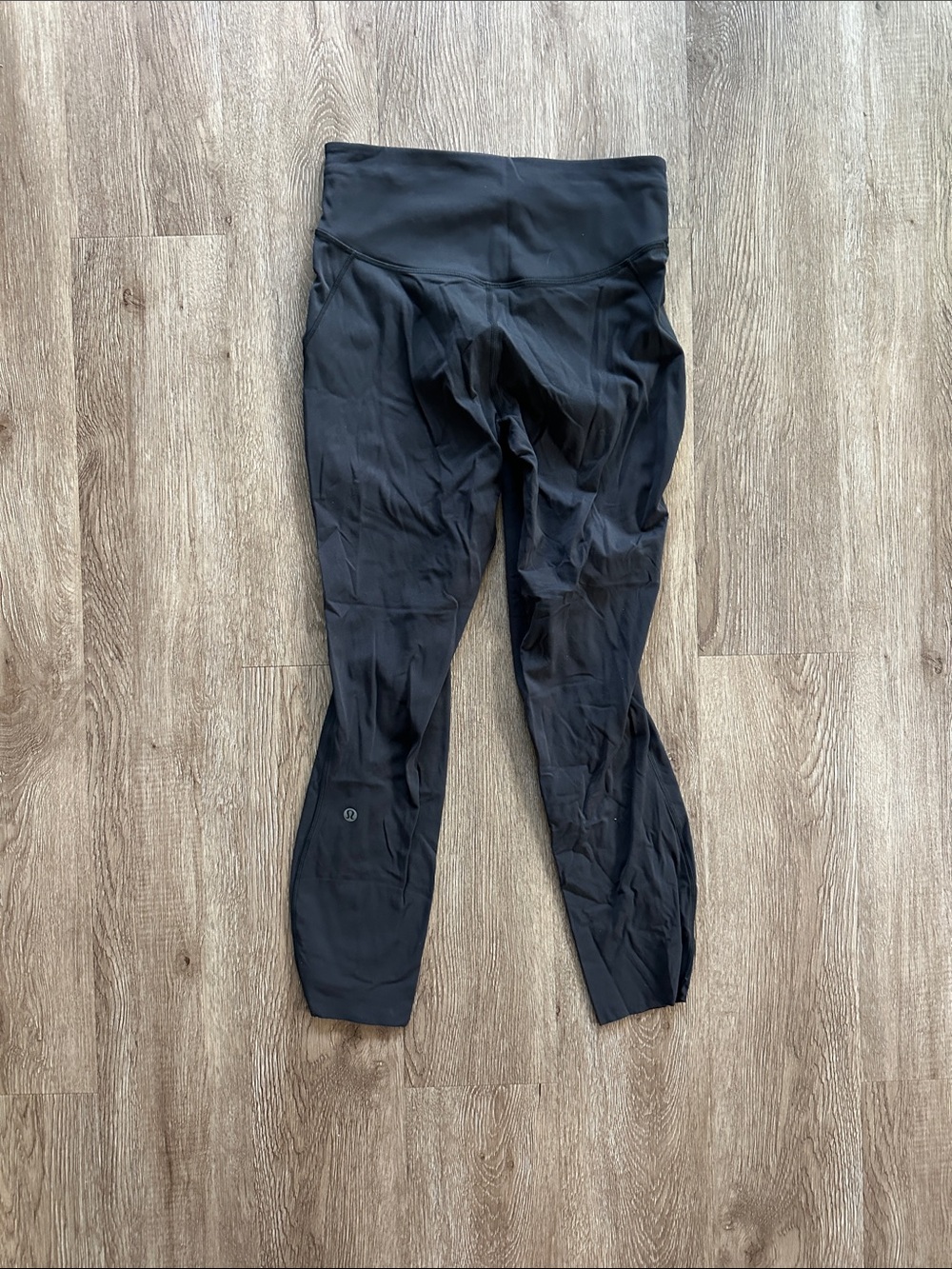 Lululemon Base Pace High Rise Running 25" Tight Black 6 Brushed Nulux Activewear - Picture 3 of 4